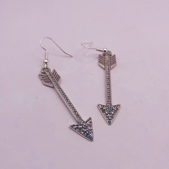 Brighton celestia arrow custom crystal earrings  Choose Love NWOT - Picture 4 of 4